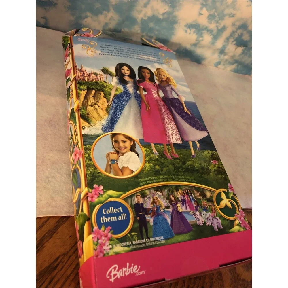 Barbie The Island Princess Doll with Blue Dress #L1148 - HTF New Mattel 2007
